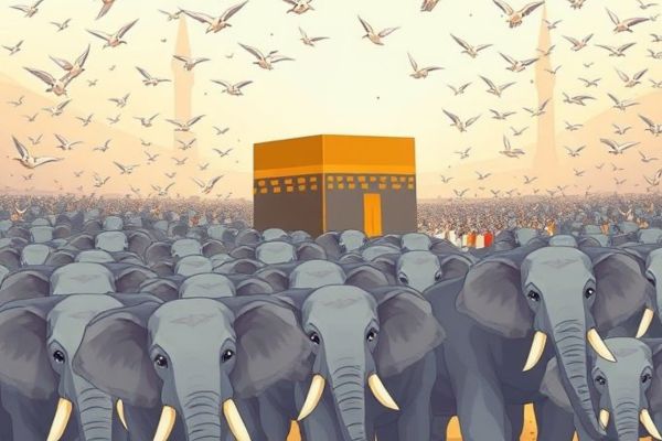 Tahun kelahiran Nabi Muhammad ﷺ disebut ‘Aamul Fiil atau Tahun Gajah.