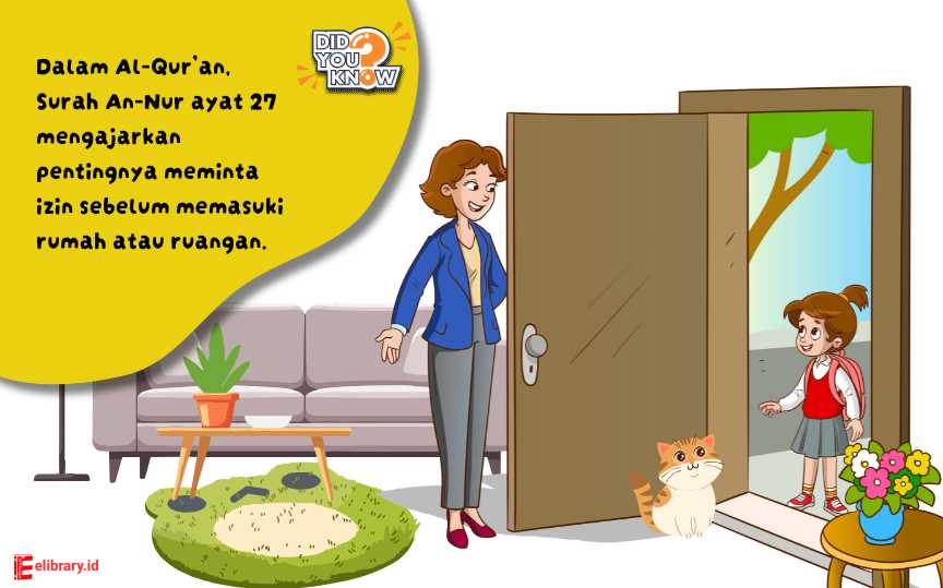 Anak meminta izin kepada orang tua