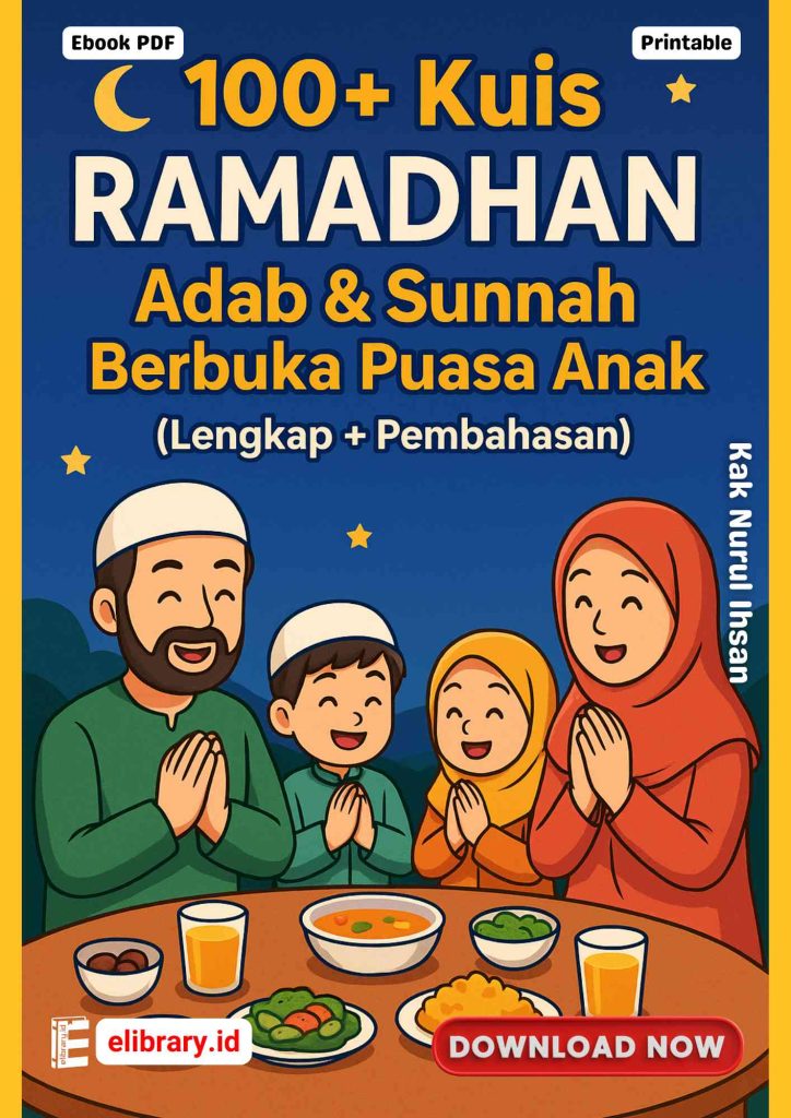 Download Ebook PDF 100+ Kuis Ramadhan Adab & Sunnah Berbuka Puasa Anak