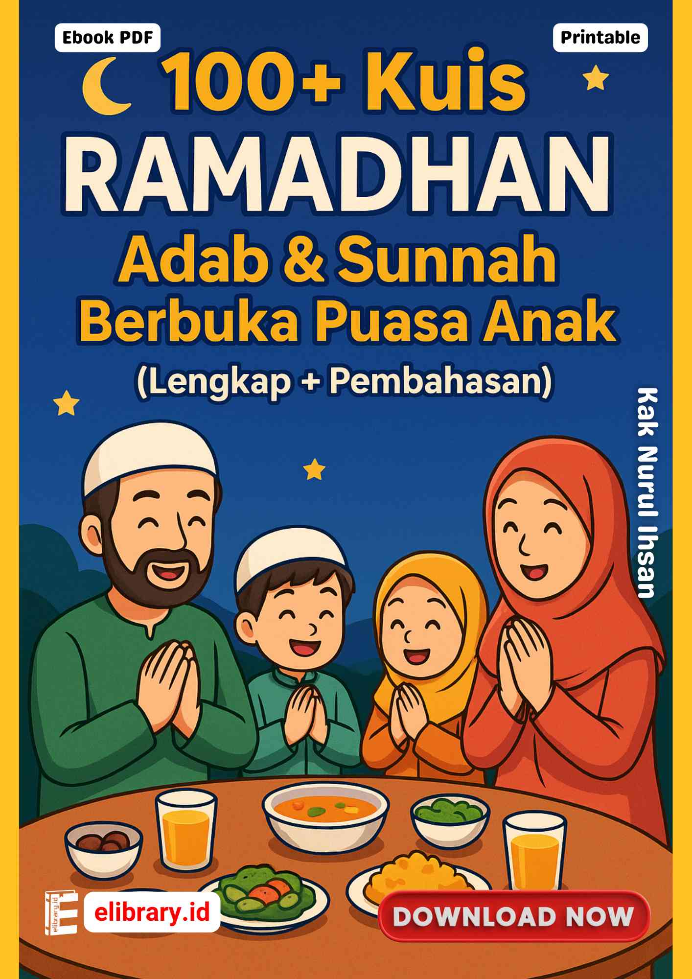 Download Ebook PDF 100+ Kuis Ramadhan Adab & Sunnah Berbuka Puasa Anak