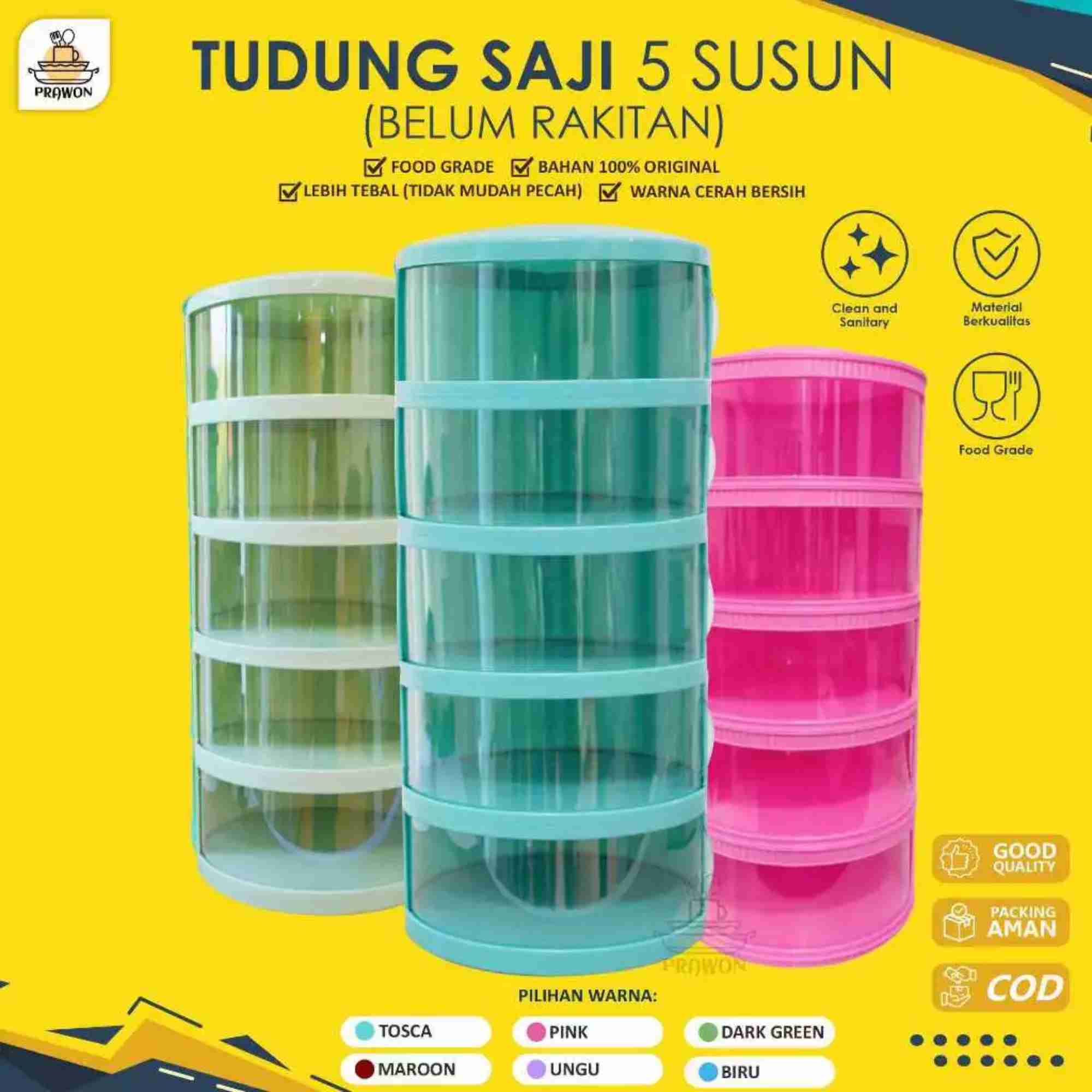 Tudung Saji 5 Susun STARDISH Belum Rakitan