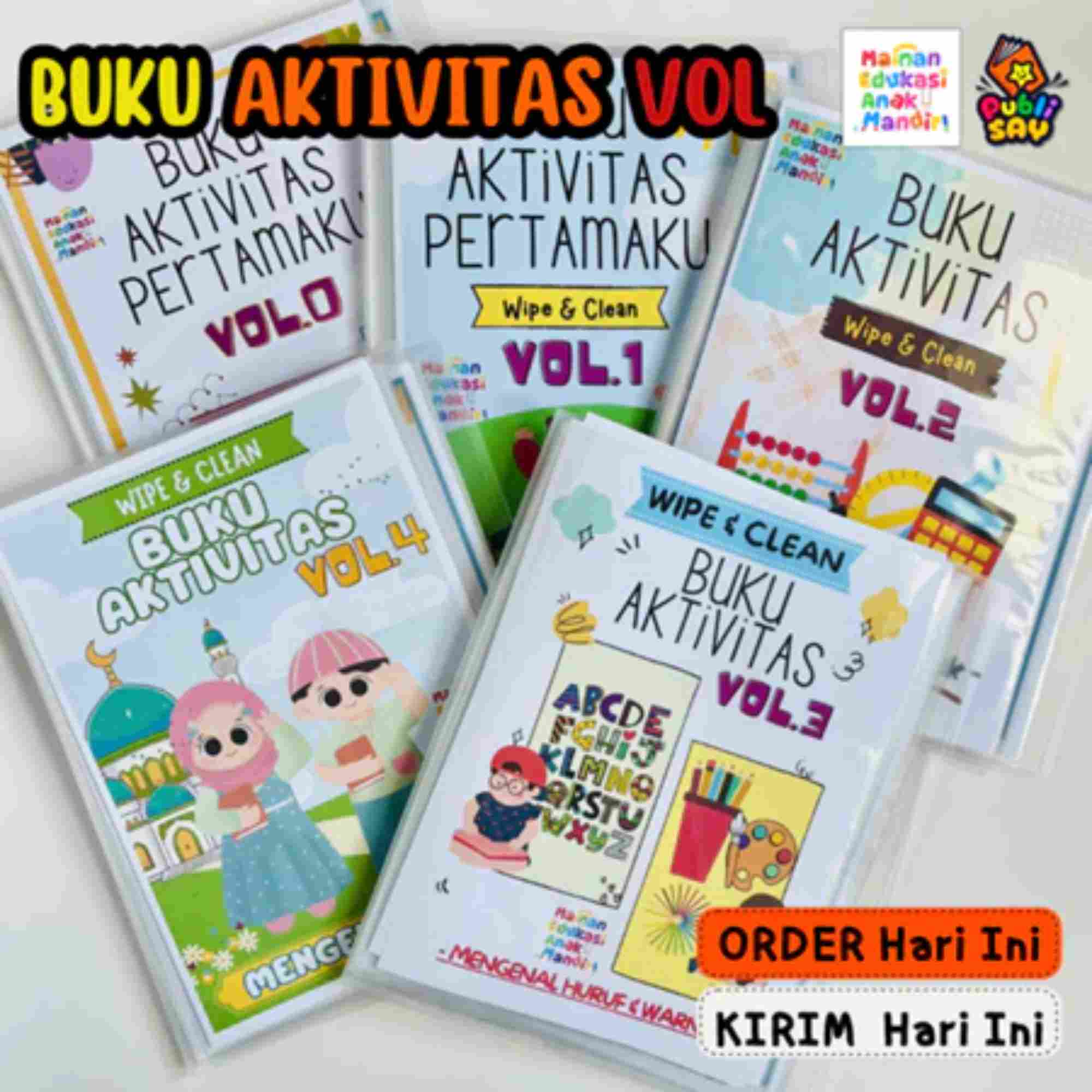 BUKU AKTIVITAS PERTAMAKU WORKSHEET ANAK PRA TK PAUD 2 3 4 5 tahun wipe and clean activity book vol 1 (3)
