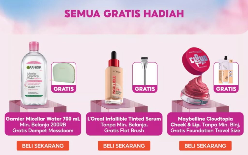Loreal semua gratis hadiah