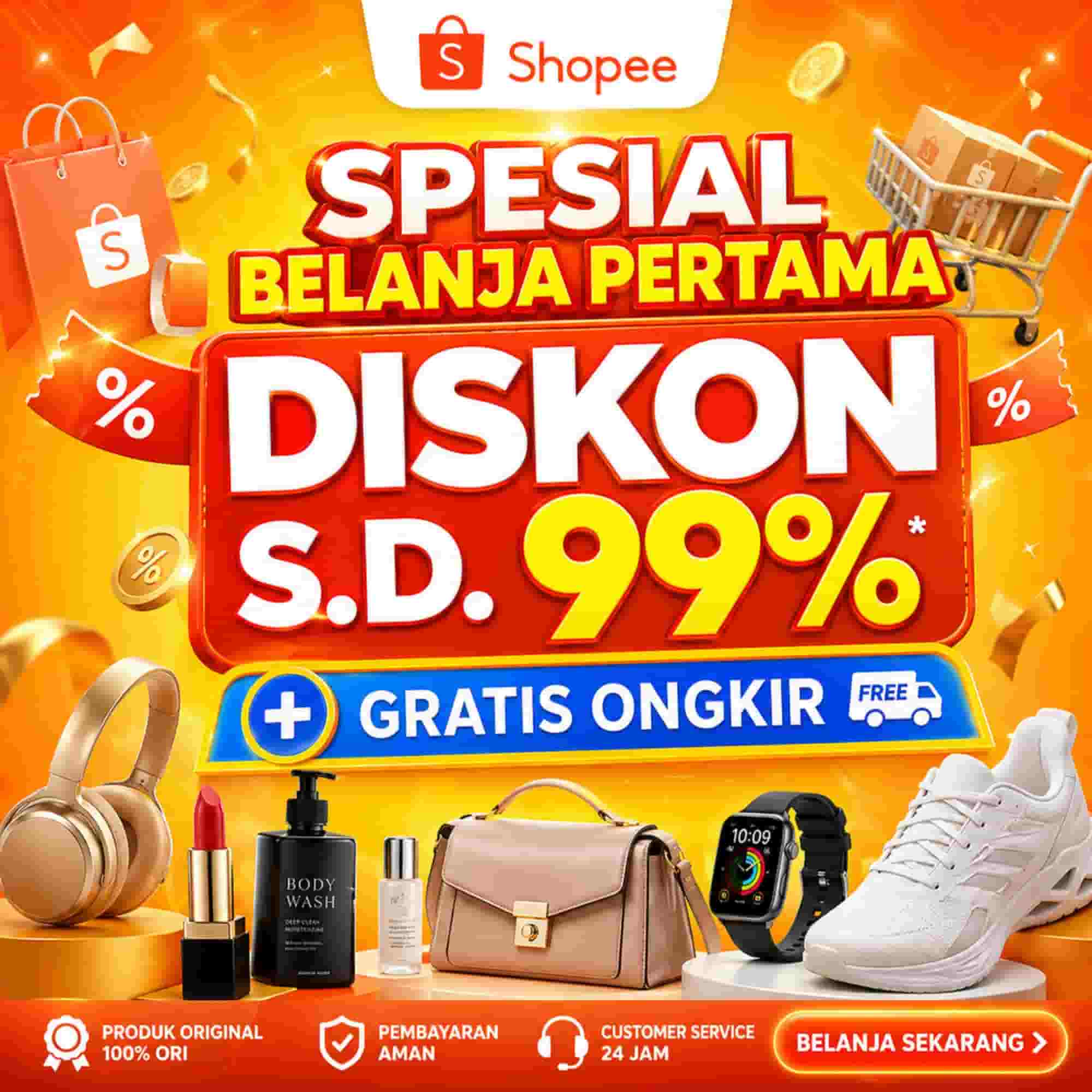 Spesial Belanja Pertama Diskon sampai dengan 99% (1)