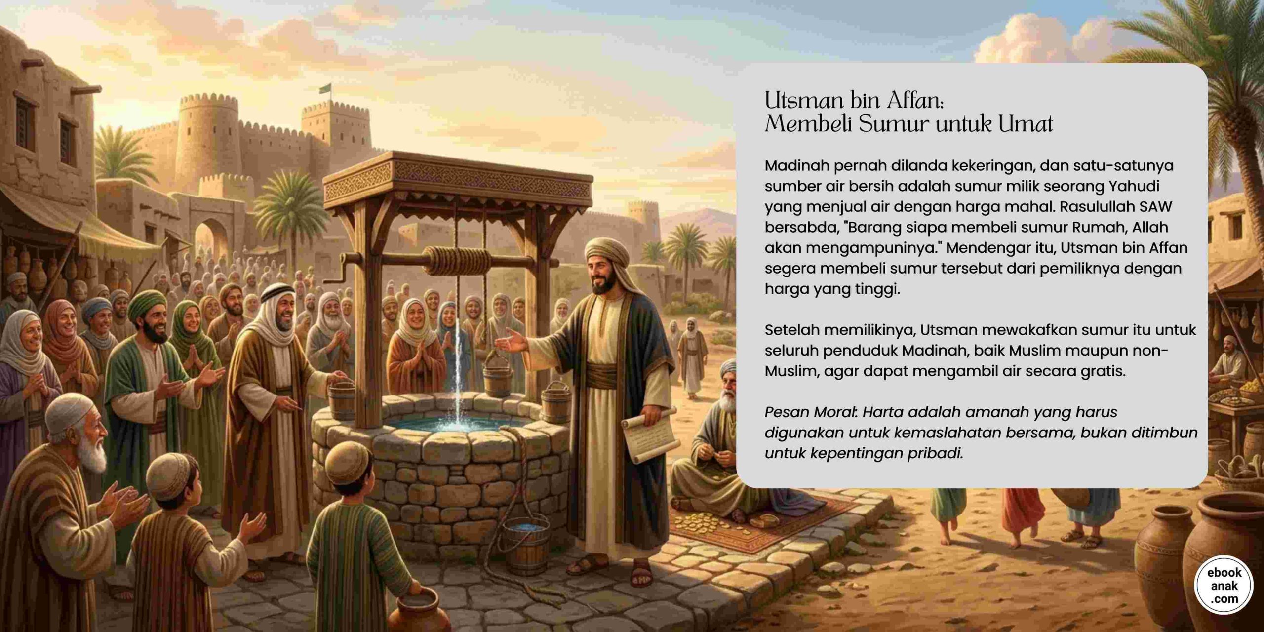 Utsman bin Affan Membeli Sumur untuk Umat (1)