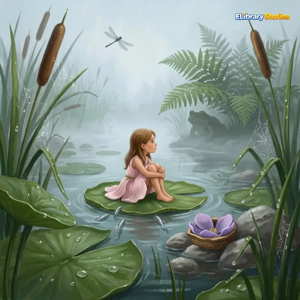 Ilustrasi Thumbelina, gadis mungil yang berani menjalani petualangan